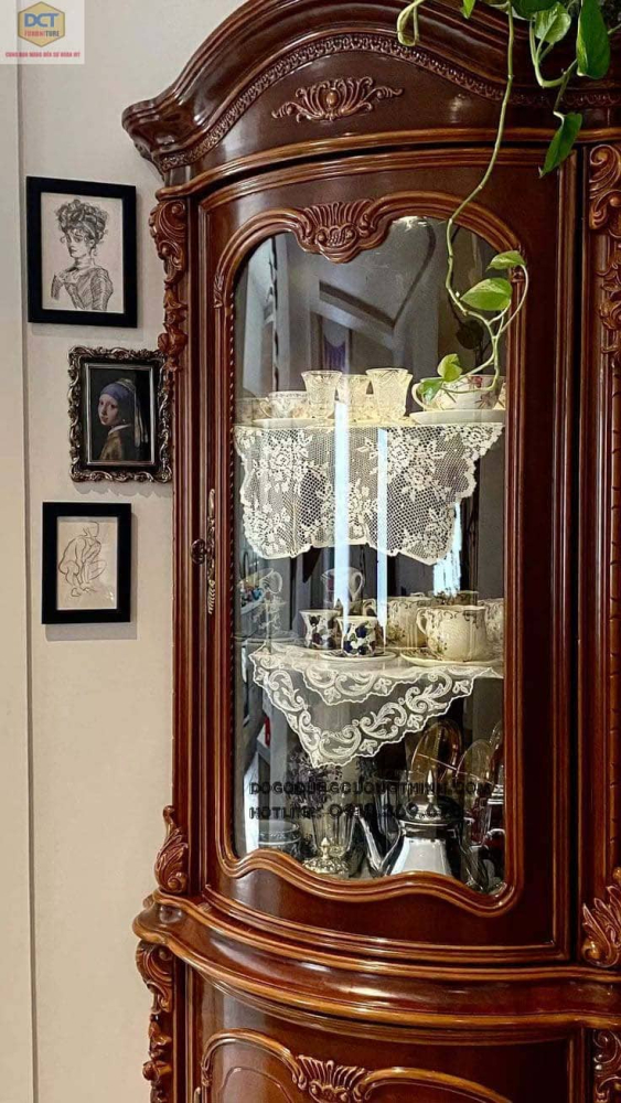 Mẫu tủ trang trí nhỏ gọn TR23 đặt góc giá tốt